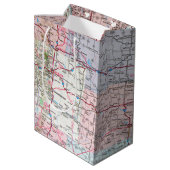 Sac Cadeau Moyen Carte du Midwest américain (Dos Angle)