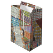 Sac Cadeau Moyen Carte moderne de New York II (Dos Angle)