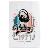 Sac Cadeau Moyen Casques vintages depuis 1971 (Dos)