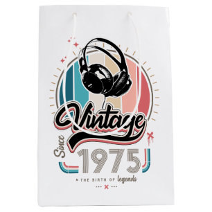 Sac Cadeau Moyen Casques vintages depuis 1975