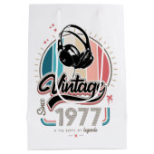 Sac Cadeau Moyen Casques vintages depuis 1977 (Dos)