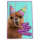 Sac Cadeau Moyen Casquettes du parti Alpaca (Dos)