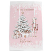 Sac Cadeau Moyen Casse-neiges des arbres de Noël (Dos)