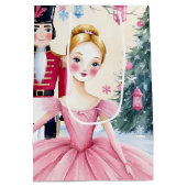 Sac Cadeau Moyen Casse-noisette rose Ballet & Ballerina (Dos)