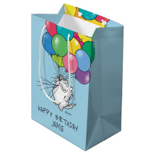 Sac Cadeau Moyen CATS D'ANNIVERSAIRE par Sandra Boynton Sac-cadeau  (Dos Angle)