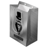 Sac Cadeau Moyen Cavalier de mariage (Devant Angle)