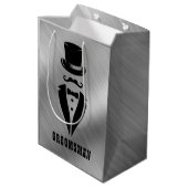 Sac Cadeau Moyen Cavalier de mariage (Dos Angle)