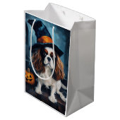 Sac Cadeau Moyen Cavalier King Citrouilles Halloween effrayant (Dos Angle)