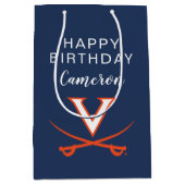 Sac Cadeau Moyen Cavaliers de Virginie| Anniversaire (Devant)