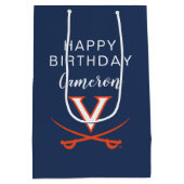 Sac Cadeau Moyen Cavaliers de Virginie| Anniversaire (Dos)