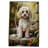 Sac Cadeau Moyen Cavoodle/Cavapoo Personnalisé (Dos)