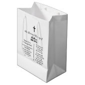 Sac Cadeau Moyen Celebration Of Life Bible Verse Funeral (Devant Angle)