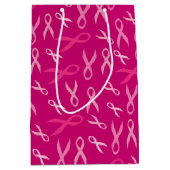 Sac Cadeau Moyen Célébrer l'événement rose (Devant)