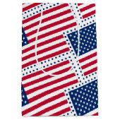 Sac Cadeau Moyen Célébrez le drapeau américain des USA (Devant)