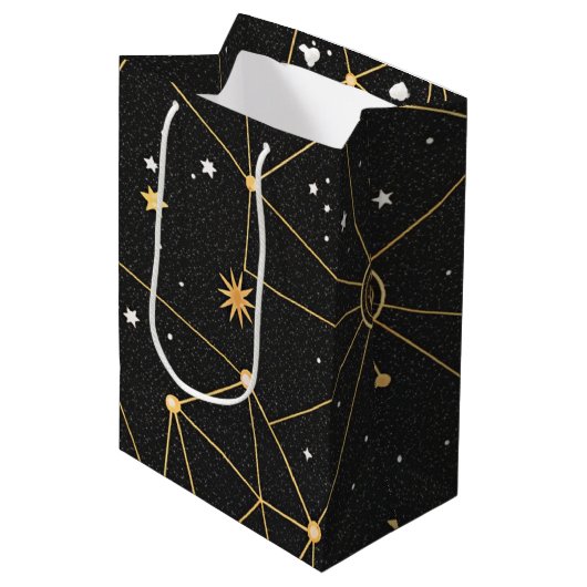 Sac Cadeau Moyen Celestial Constellation Star Pattern (3) (Devant Angle)