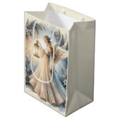 Sac Cadeau Moyen Celestial Winter Angel Lantern of Peace (Devant Angle)