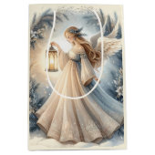 Sac Cadeau Moyen Celestial Winter Angel Lantern of Peace (Devant)