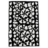 Sac Cadeau Moyen Cells Abstraction Black White (Devant)