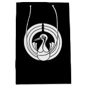 Sac Cadeau Moyen Cercle noshi en forme de grue (Devant)