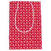 Sac Cadeau Moyen Cercles de chevauchement rouge (Devant)