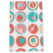 Sac Cadeau Moyen Cercles de corail aquatique (Devant)