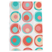 Sac Cadeau Moyen Cercles de corail aquatique (Dos)