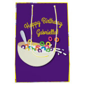 Sac Cadeau Moyen Cereal Bowl Enfants Slepover Anniversaire fête mig (Dos)