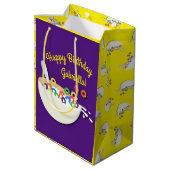 Sac Cadeau Moyen Cereal Bowl Enfants Slepover Anniversaire fête mig (Dos Angle)