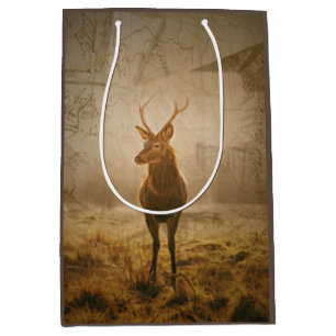 Sac Cadeau Moyen Cerf dans la forêt