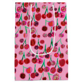 Sac Cadeau Moyen Cerises (Dos)