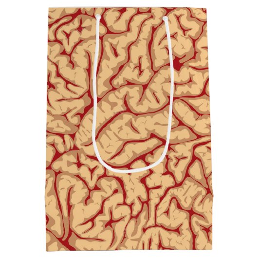 Sac Cadeau Moyen Cerveaux déplaisants Halloween en abondance drôle (Dos)