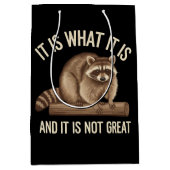 Sac Cadeau Moyen C'est ce qu'il est et ce n'est pas grand Racon Noë (Devant)