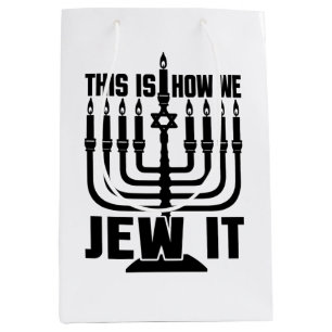 Sac Cadeau Moyen C'Est Comme Ça Que Nous Le Jugeons, Menorah Joyeu