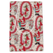 Sac Cadeau Moyen C'est un Noël rétro     (Devant)