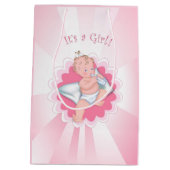 Sac Cadeau Moyen "C'est une fille !" (Dos)