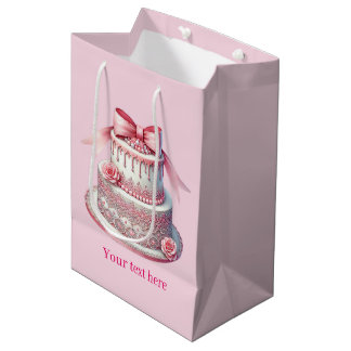 Sac Cadeau Moyen C'est une fille personnalisable filles baby shower