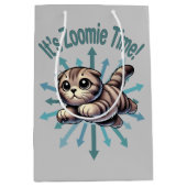 Sac Cadeau Moyen C'est Zoomie Time Scottish Fold Cat (Devant)