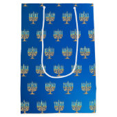 Sac Cadeau Moyen Chag Sameach Menorah (Dos)
