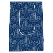 Sac Cadeau Moyen Chalk nutcracker doodle Christmas (Dos)