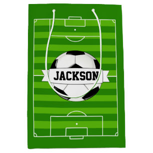 Sac Cadeau Moyen Champ de football Personnalisé Joueur/Nom de l'équ