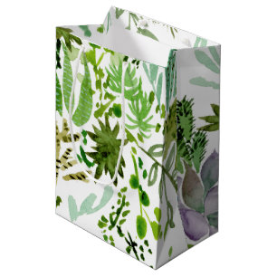 Sac Cadeau Moyen Champ succulent I