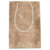 Sac Cadeau Moyen Champagne Glitz (Devant)