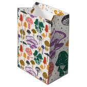 Sac Cadeau Moyen Champignons Mycologiste esthétique botanique (Dos Angle)
