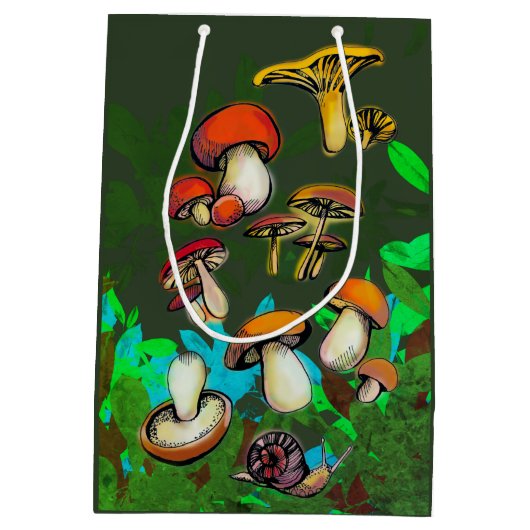 Sac Cadeau Moyen Champignons sauvages (Dos)