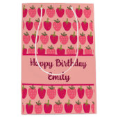 Sac Cadeau Moyen Champs de fraises ravissant (Devant)