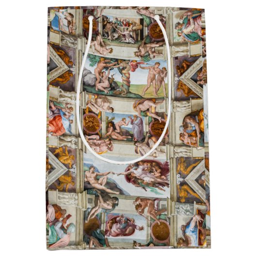 Sac Cadeau Moyen Chapelle Sixtine Michelangelo - Vatican, Rome, Ita (Devant)