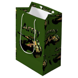 Sac Cadeau Moyen Char de l'Armée verte, Sac-cadeau moyen