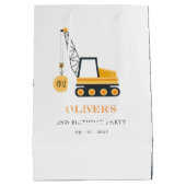 Sac Cadeau Moyen Charmant véhicule de grue de construction n'import (Dos)