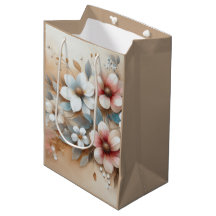 Charme Floral Rose et Blanc