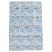 Sac Cadeau Moyen Charming Mama Swan with Baby in Peach Sunset (Dos)